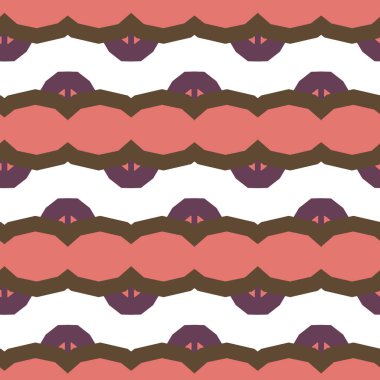 Geometrik süslemeli vektör deseni. Kusursuz tasarım dokusu.