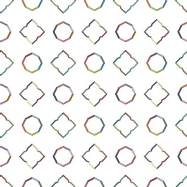 Geometrik süslemeli vektör deseni. Kusursuz tasarım dokusu.
