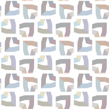 Geometrik süslemeli vektör deseni. Kusursuz tasarım dokusu.