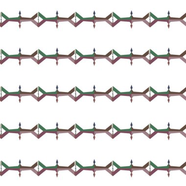 Geometrik süslemeli vektör deseni. Kusursuz tasarım dokusu.