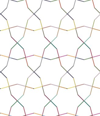 Dikişsiz geometrik süs vektör deseni. Soyut arka plan