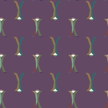 Geometrik süslemeli vektör deseni. Kusursuz tasarım dokusu.