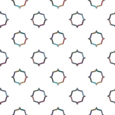 Kusursuz Vektör Deseni. Geometrik Süsleme Biçiminde Arkaplan DokusuName.