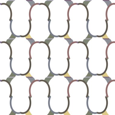 Kusursuz Vektör Deseni. Geometrik Süsleme Biçiminde Arkaplan DokusuName.