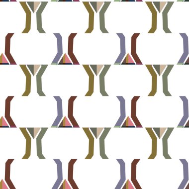 Dikişsiz geometrik süs vektör deseni. Soyut arka plan