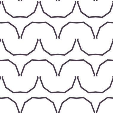 geometrik süsleme biçiminde kusursuz vektör deseni