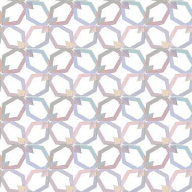 Geometrik süslemeli vektör deseni. Kusursuz tasarım dokusu.