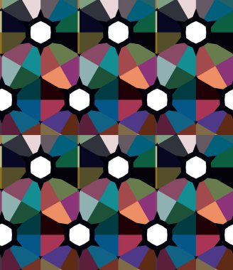 Kusursuz Vektör Deseni. Geometrik Süsleme Biçiminde Arkaplan DokusuName.