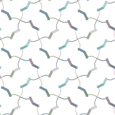 Dikişsiz geometrik süs vektör deseni. Soyut arka plan