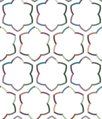 Kusursuz Vektör Deseni. Geometrik Süsleme Biçiminde Arkaplan DokusuName.