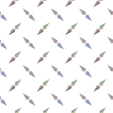 geometrik süsleme biçiminde kusursuz vektör deseni