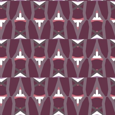 Geometrik süslemeli vektör deseni. Kusursuz tasarım dokusu.