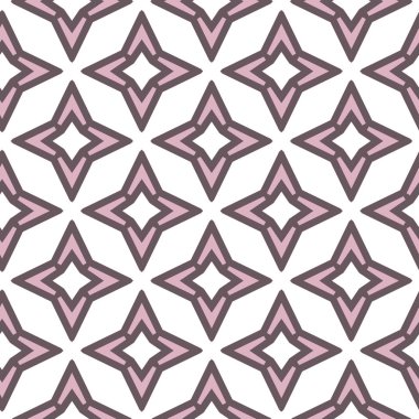 Geometrik süslemeli vektör deseni. Kusursuz tasarım dokusu.