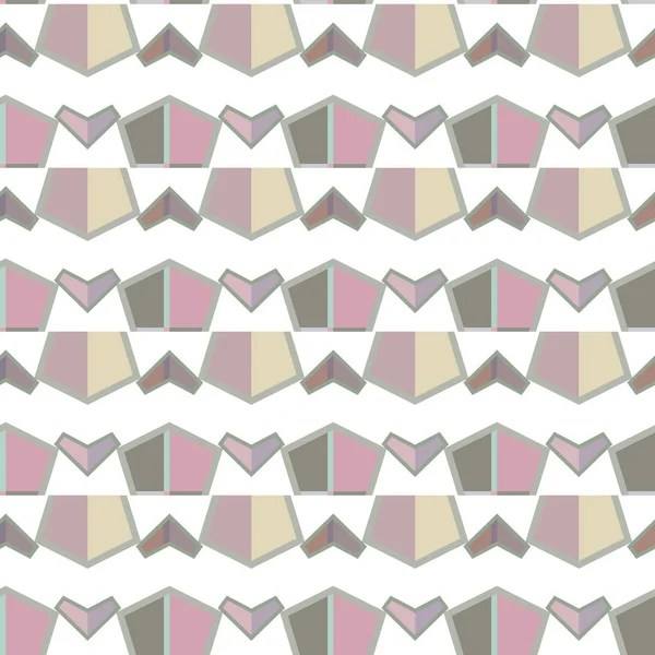 Model Vectorial Fără Sudură Stil Ornamental Geometric — Vector de stoc