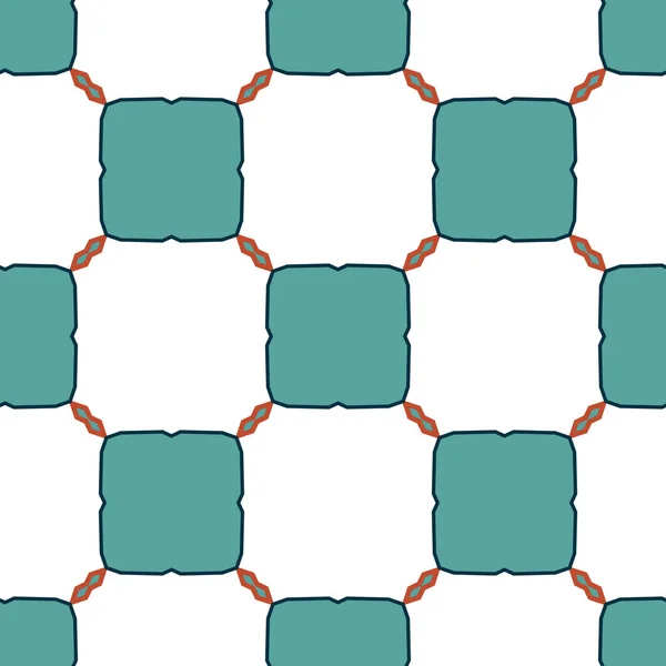 Geometrik Süslemeli Vektör Deseni Kusursuz Tasarım Dokusu — Stok Vektör