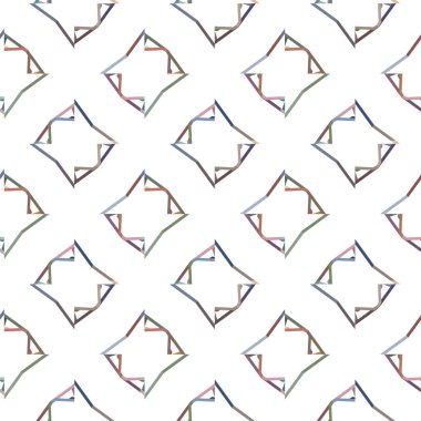 geometrik süsleme biçiminde kusursuz vektör deseni