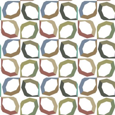 Geometrik süslemeli vektör deseni. Kusursuz tasarım dokusu.