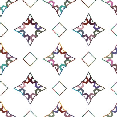 Dikişsiz geometrik süs vektör deseni. Soyut arka plan