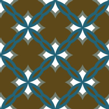 geometrik süsleme biçiminde kusursuz vektör deseni