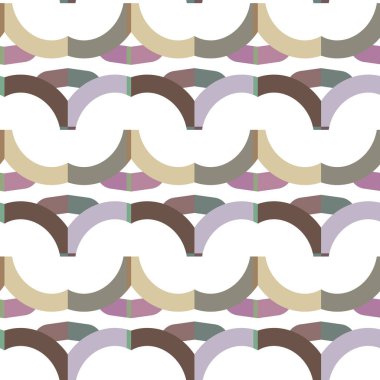 Geometrik süslemeli vektör deseni. Kusursuz tasarım dokusu.