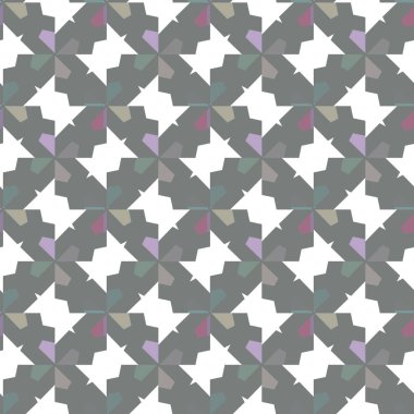 Geometrik süslemeli vektör deseni. Kusursuz tasarım dokusu.