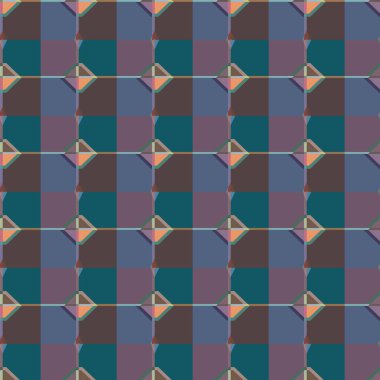 Geometrik süslemeli vektör deseni. Kusursuz tasarım dokusu.