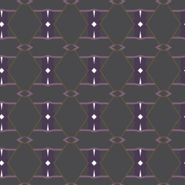 Dikişsiz geometrik süs vektör deseni. Soyut arka plan