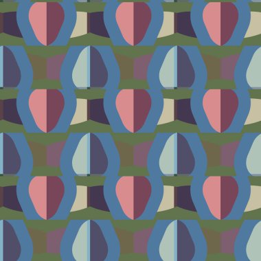 Geometrik süslemeli vektör deseni. Kusursuz tasarım dokusu.