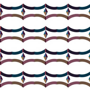 Kusursuz Vektör Deseni. Geometrik Süsleme Biçiminde Arkaplan DokusuName.