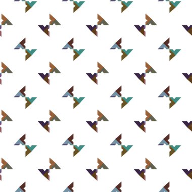 Geometrik süslemeli vektör deseni. Kusursuz tasarım dokusu.