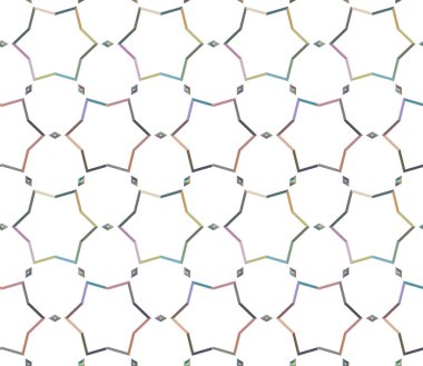 Geometrik süslemeli vektör deseni. Kusursuz tasarım dokusu.