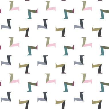 geometrik süsleme biçiminde kusursuz vektör deseni