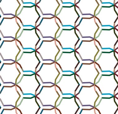 geometrik süsleme biçiminde kusursuz vektör deseni