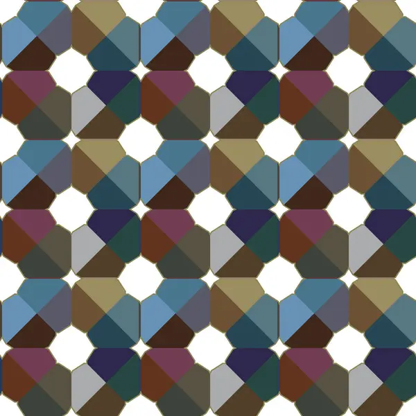 Patrón Vector Ornamental Geométrico Sin Costuras Fondo Abstracto — Archivo Imágenes Vectoriales