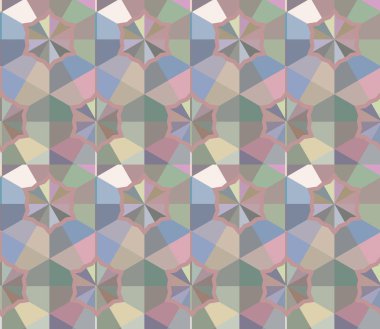 geometrik süsleme biçiminde kusursuz vektör deseni