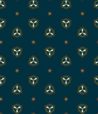 Kusursuz Vektör Deseni. Geometrik Süsleme Biçiminde Arkaplan DokusuName.