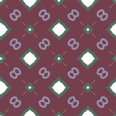 Kusursuz Vektör Deseni. Geometrik Süsleme Biçiminde Arkaplan DokusuName.