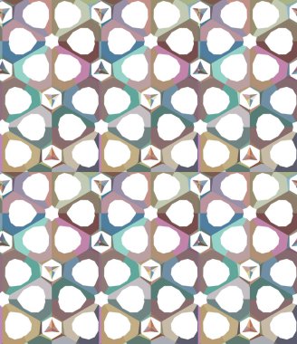 geometrik süsleme biçiminde kusursuz vektör deseni