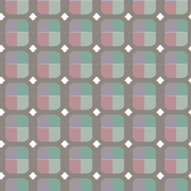 Geometrik süslemeli vektör deseni. Kusursuz tasarım dokusu.