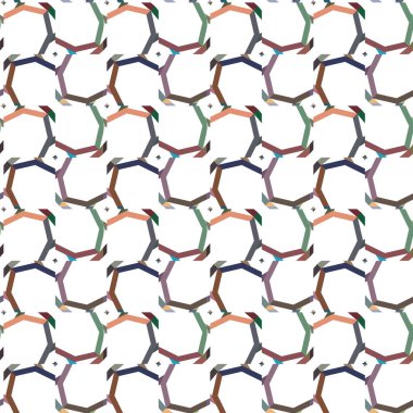 Dikişsiz geometrik süs vektör deseni. Soyut arka plan