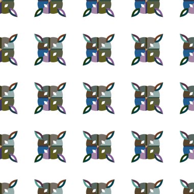 Kusursuz Vektör Deseni. Geometrik Süsleme Biçiminde Arkaplan DokusuName.