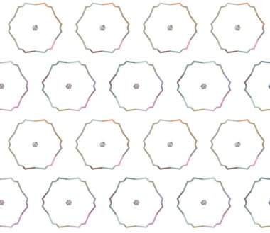 geometrik süsleme biçiminde kusursuz vektör deseni
