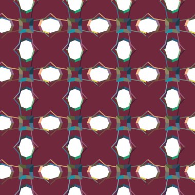 Kusursuz Vektör Deseni. Geometrik Süsleme Biçiminde Arkaplan DokusuName.