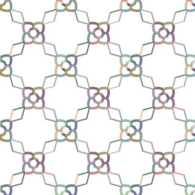 geometrik süsleme biçiminde kusursuz vektör deseni