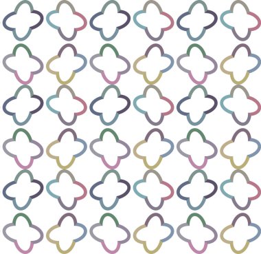 geometrik süsleme biçiminde kusursuz vektör deseni