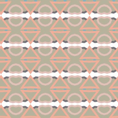 Geometrik süslemeli vektör deseni. Kusursuz tasarım dokusu.