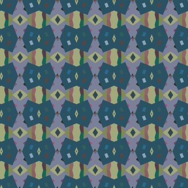Geometrik süslemeli vektör deseni. Kusursuz tasarım dokusu.
