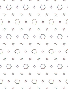 geometrik süsleme biçiminde kusursuz vektör deseni