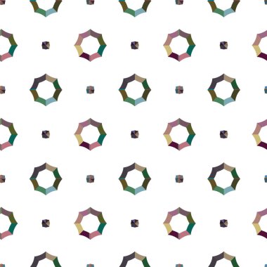 Geometrik süslemeli vektör deseni. Kusursuz tasarım dokusu.