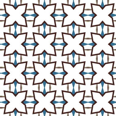 Kusursuz Vektör Deseni. Geometrik Süsleme Biçiminde Arkaplan DokusuName.